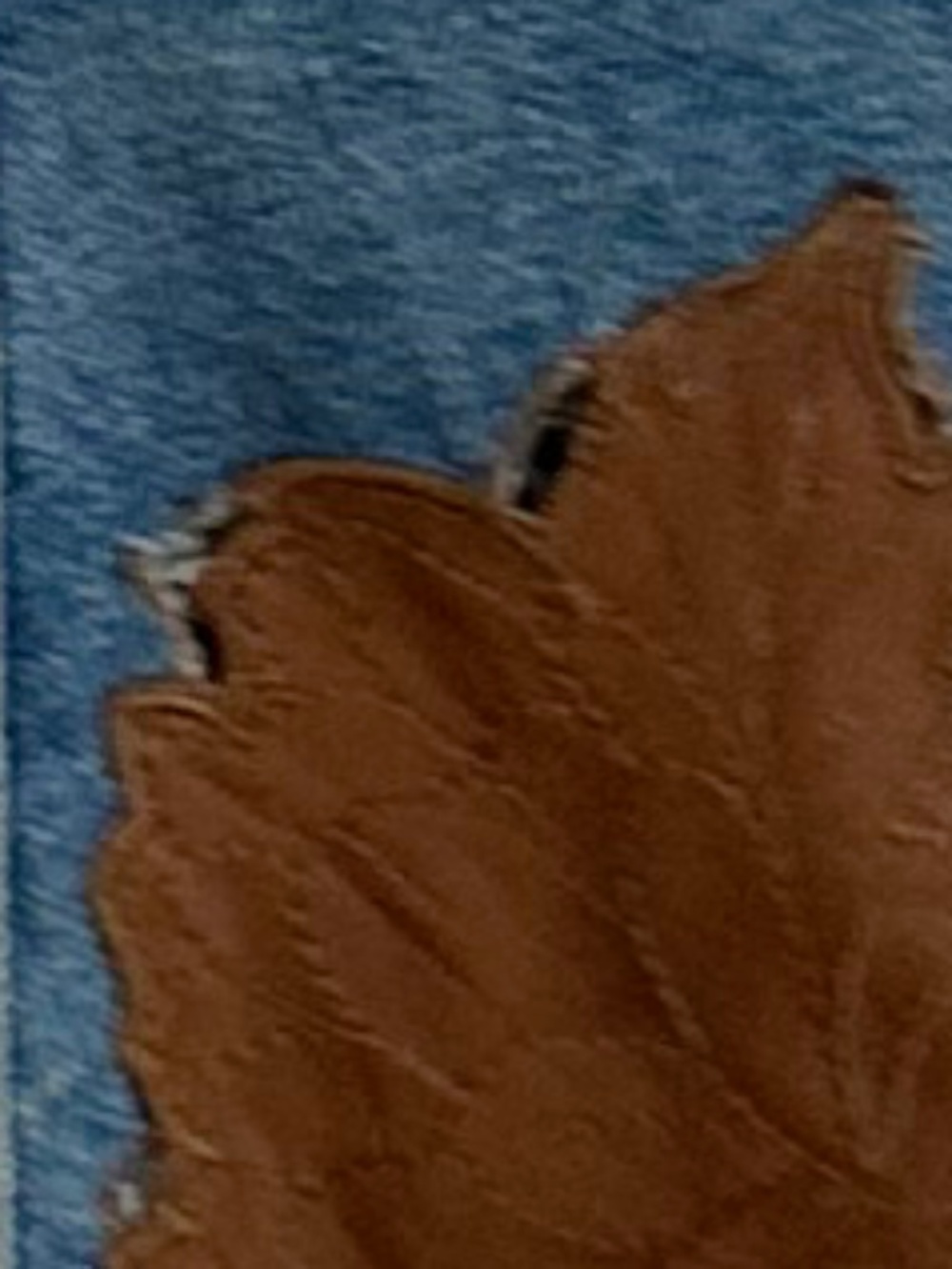 Vintage y2k Robert Cavalli Denim Mermaid Skirt with Leather Patch Detail - Picture 7 of 11